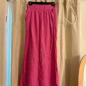 Aerie Pink Wide Leg Pants